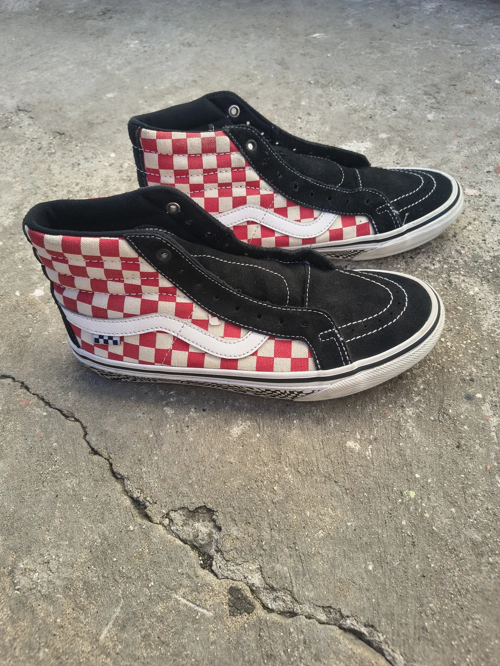 Vans Skate Sk8-Hi Reissue 'Grosso 84 - Red Checkerboard' (VN0A5KYR428) Size 8.5